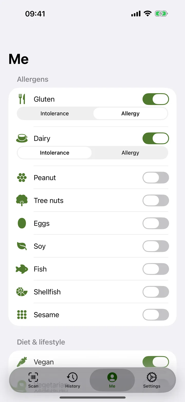 Every restriction, one profile