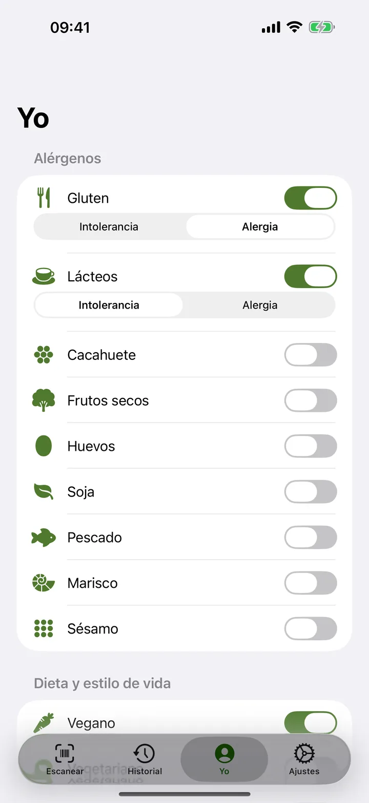 Todas las restricciones, un solo perfil