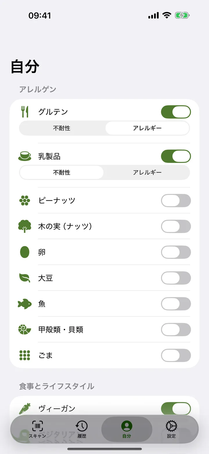 すべての制限をひとつのプロフィールに