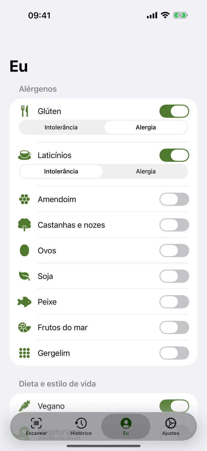 Todas as restrições em um único perfil